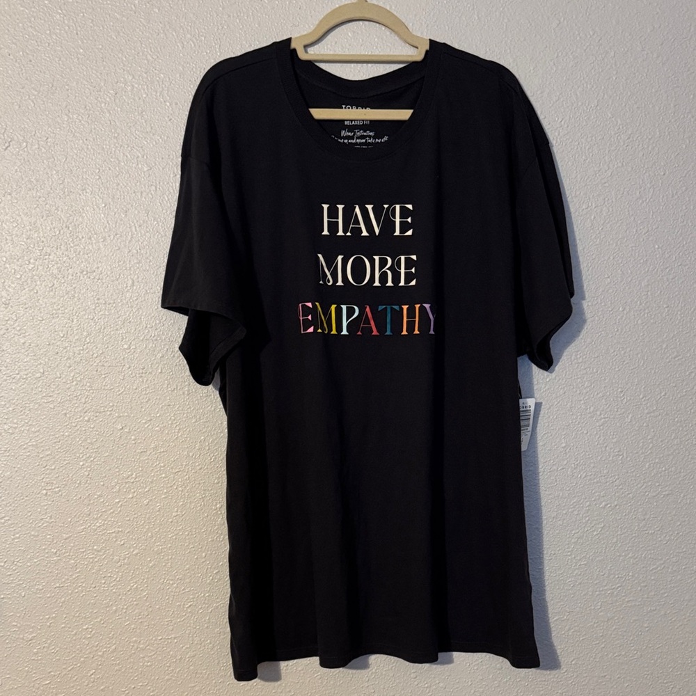 Torrid Black 'Have More Empathy' Tee